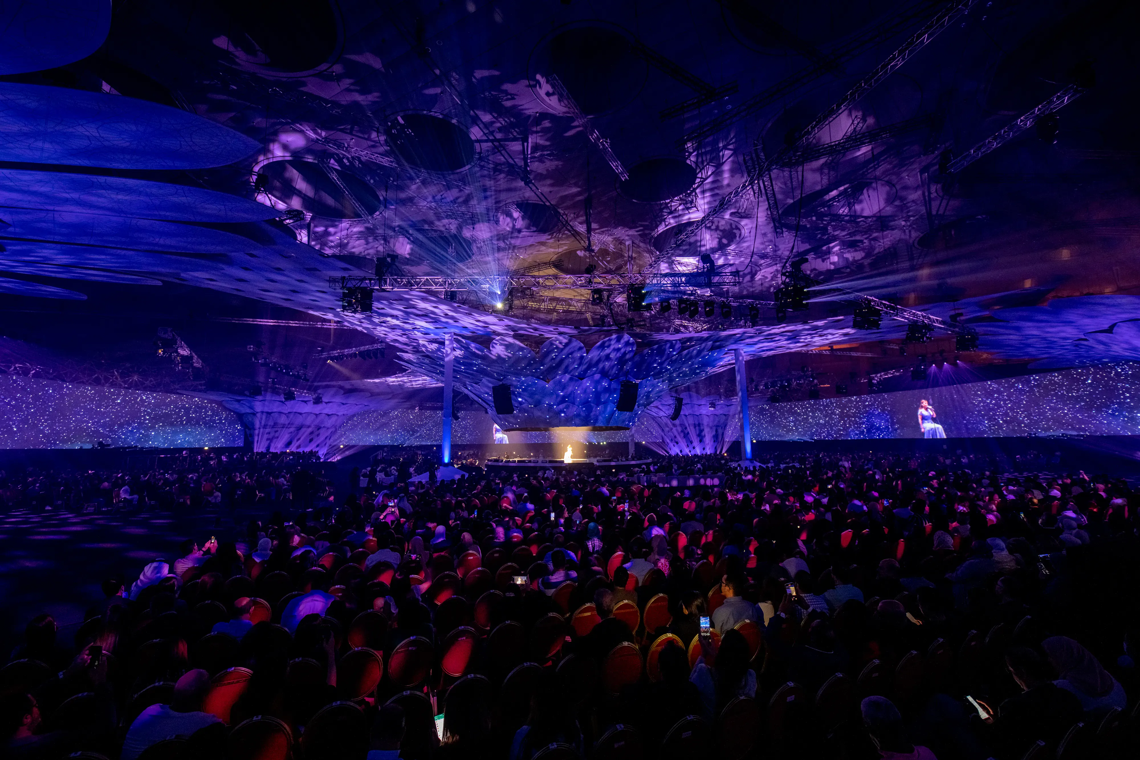 Qatar Live festival stage and audience